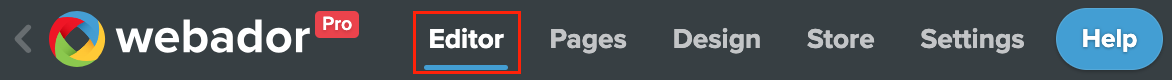 Webador Editor